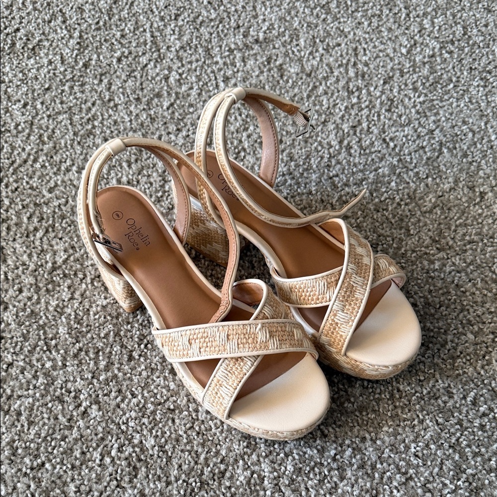 Chic Cream Wedge Sandals
